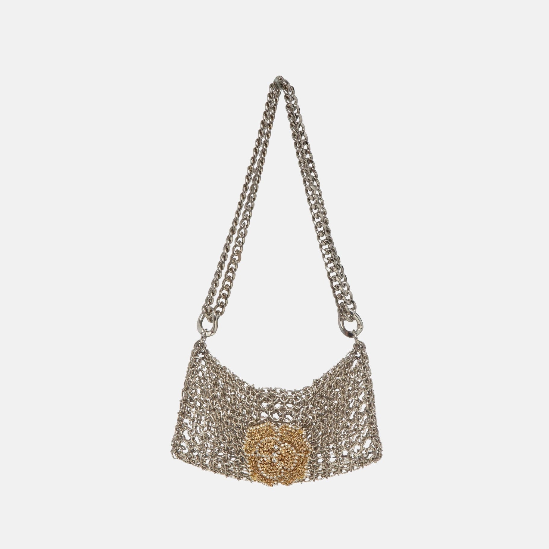 Silvia Gnecchi Camelia Bag in Silver - Big Bag NY