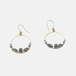 Alicia Von Fleteren Blue Topaz and Labradorite Hoops - Big Bag NY