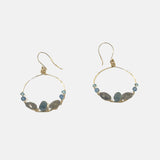 Alicia Von Fleteren Blue Topaz and Labradorite Hoops - Big Bag NY