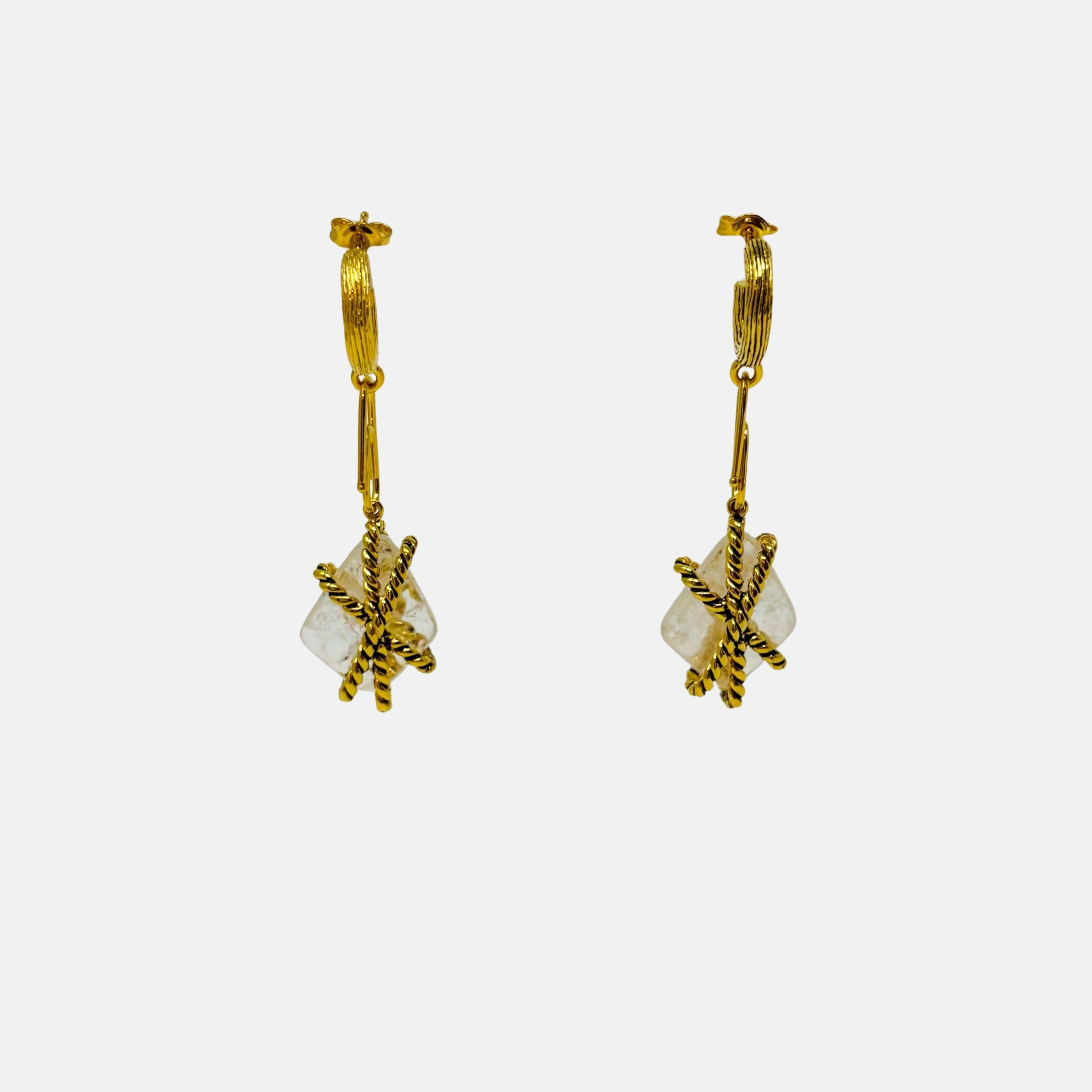Aurelie Bidermann Mini Mycene Charm Hoop Earring - Big Bag NY