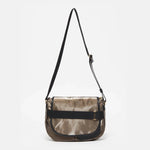 Jack Gomme PETIT GABY Linen Messenger Bag in Chestnut - Big Bag NY