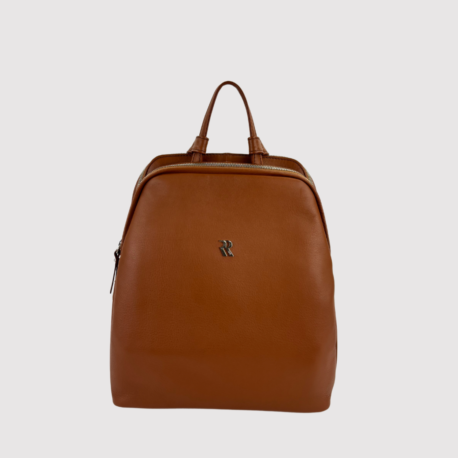 big brown leather backpack Parker - Built-In Zippered Laptop Sleeve - With Adjustable Shoulder Straps - Made of Full Grain Leather with YKK Zipper Polare 17.3 Inch Full Grain