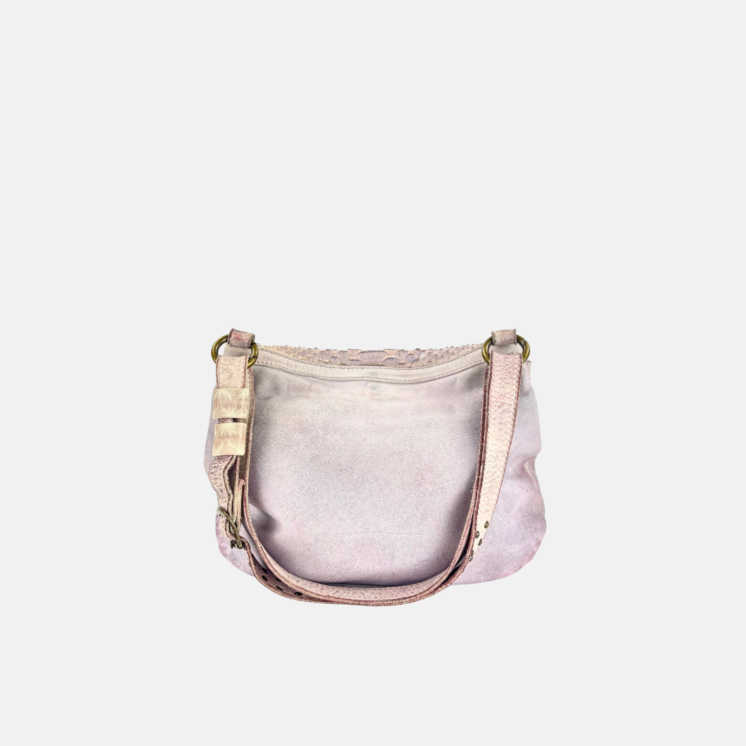 Reptile's House Pink Snakeskin Shoulder Bag - Big Bag NY