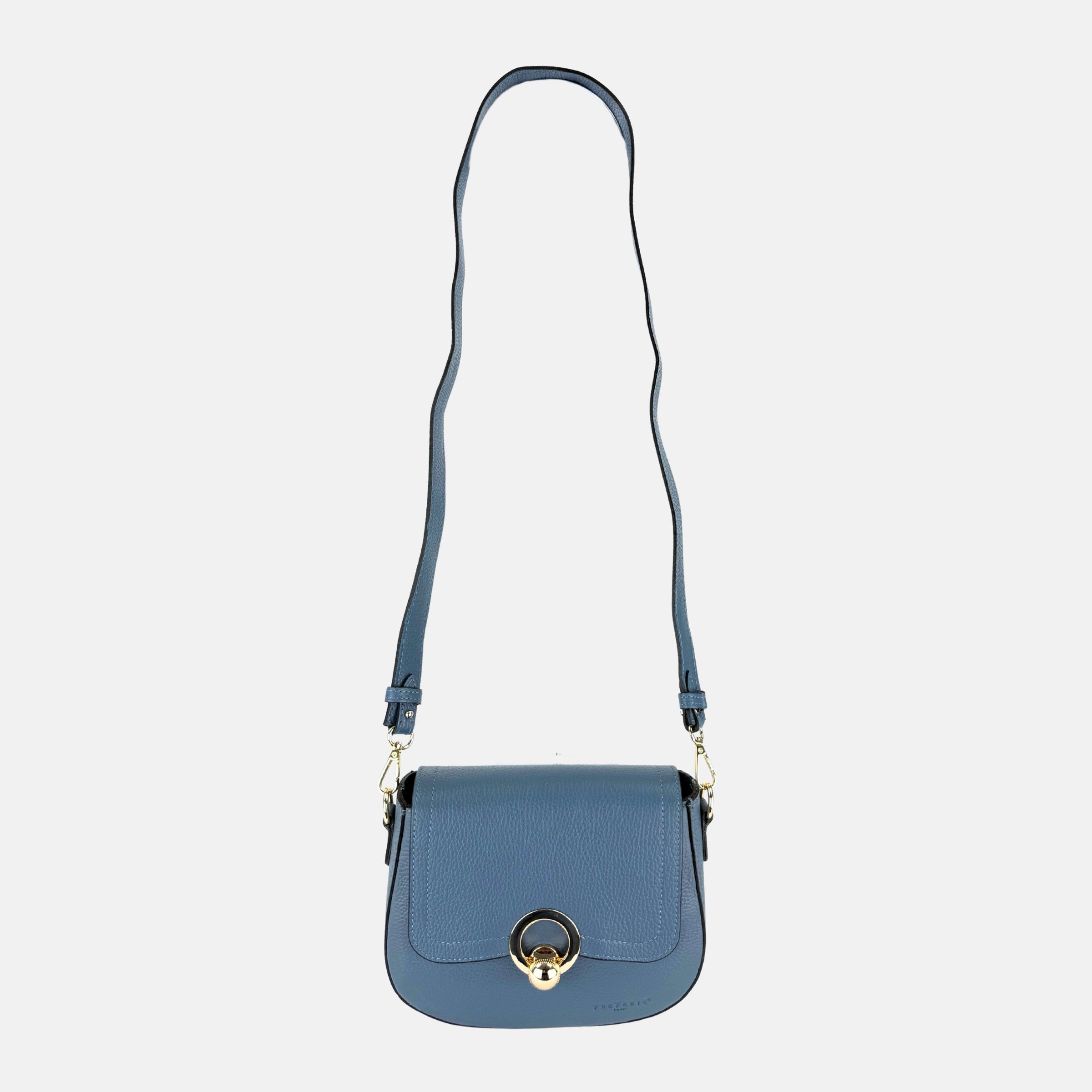 Frederic Blue Circle Lock Crossbody - Big Bag NY