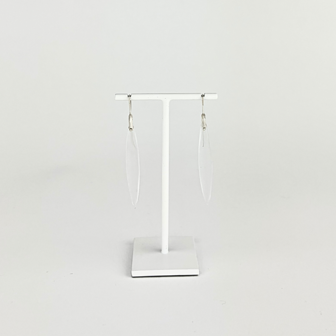 Heather Guidero Long Bridle Drop Earrings in Clear Quartz - Big Bag NY