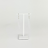 Heather Guidero Long Bridle Drop Earrings in Clear Quartz - Big Bag NY