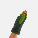 Santacana Two Tone Fingerless Gloves - Big Bag NY