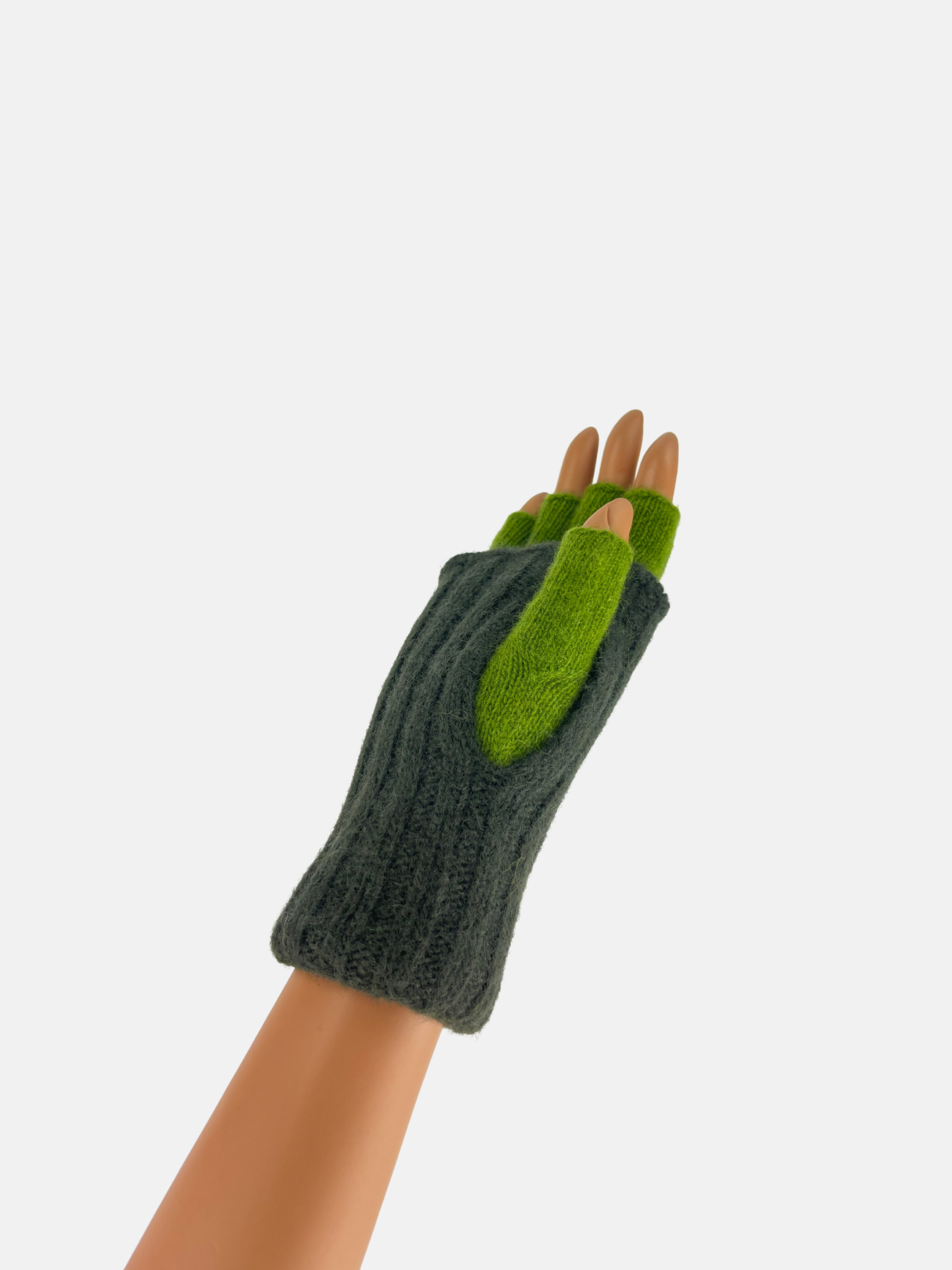 Santacana Two Tone Fingerless Gloves - Big Bag NY