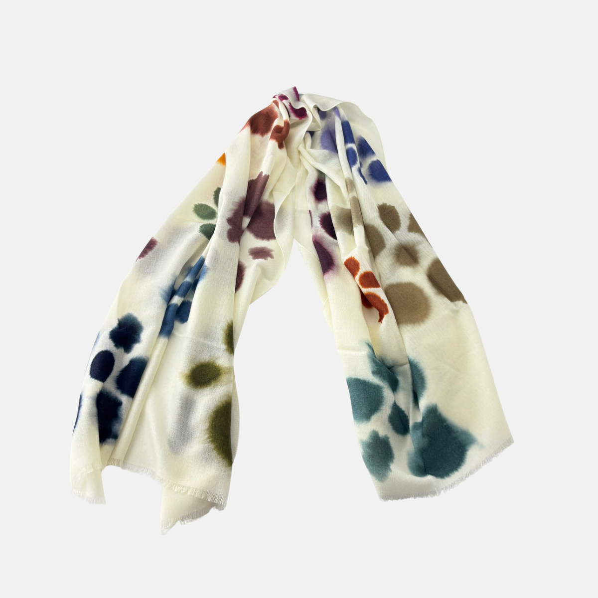 Barbieri Fall Floral Wool Scarf
 - Big Bag NY