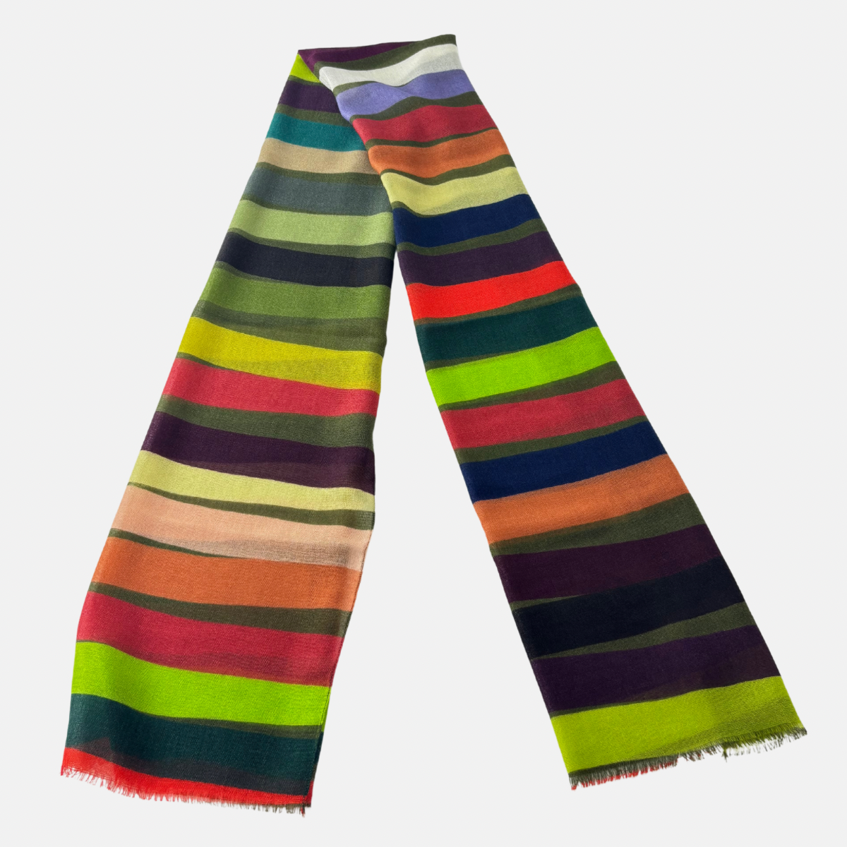 Barbieri Striped Wool Scarf - Big Bag NY