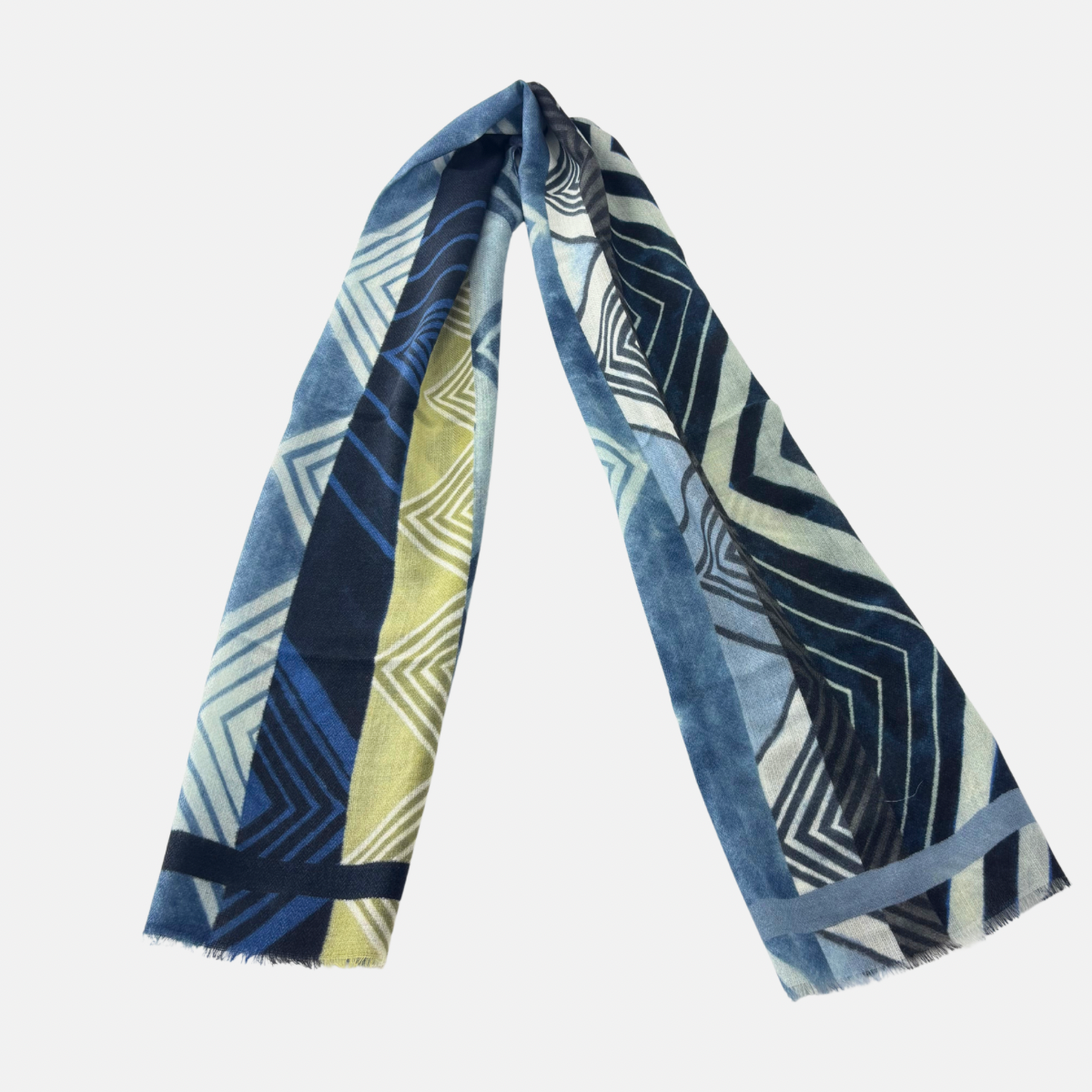 Barbieri Geometric Arrows Wool Scarf - Big Bag NY