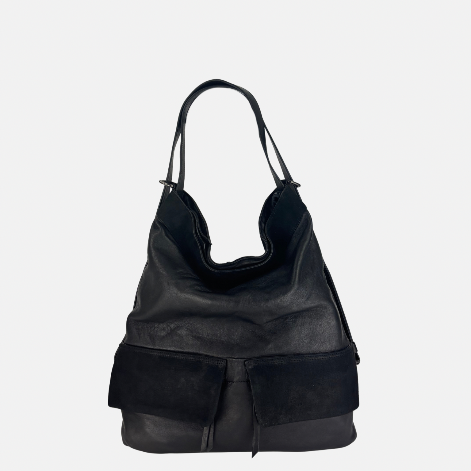 Reptile's House Toledo Lambskin and Leather Convertible Crossbody and Backpack - Big Bag NY