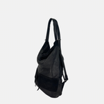 Reptile's House Toledo Lambskin and Leather Convertible Crossbody and Backpack - Big Bag NY