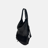 Reptile's House Toledo Lambskin and Leather Convertible Crossbody and Backpack - Big Bag NY