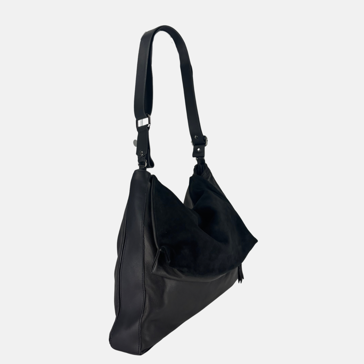 Reptile's House Toledo Lambskin and Leather Messenger Bag - Big Bag NY