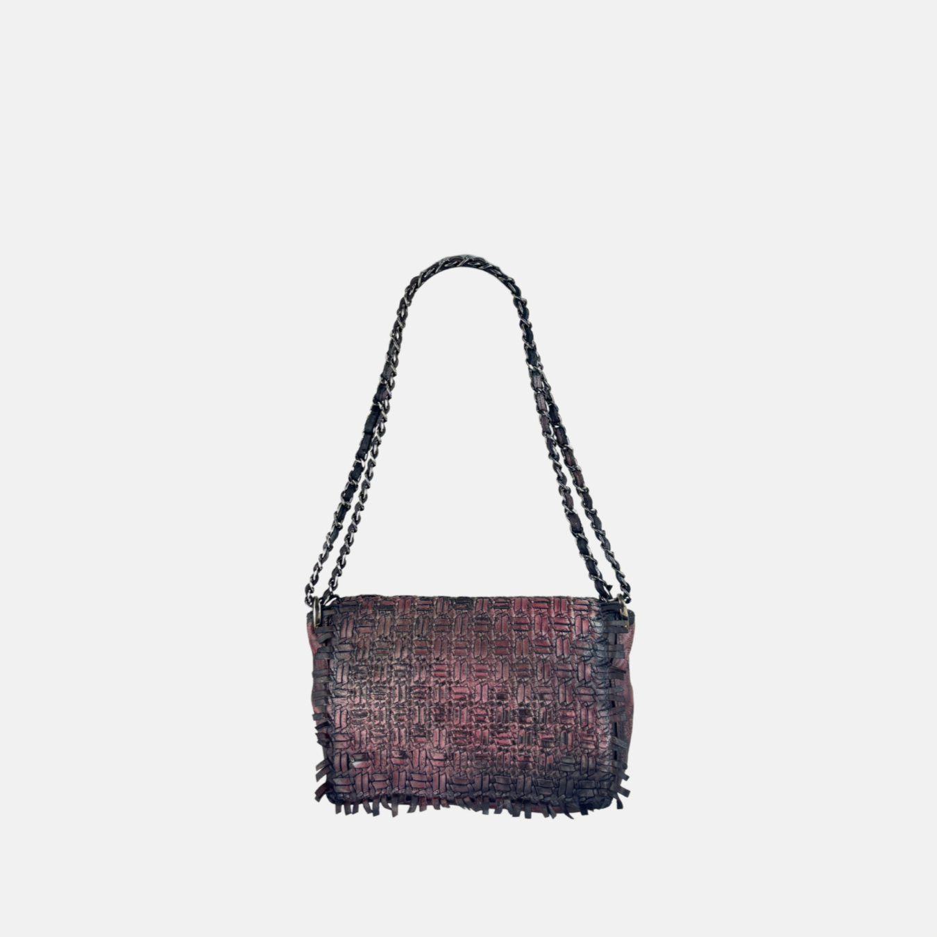 Trixie Woven Leather Crossbody - Big Bag NY