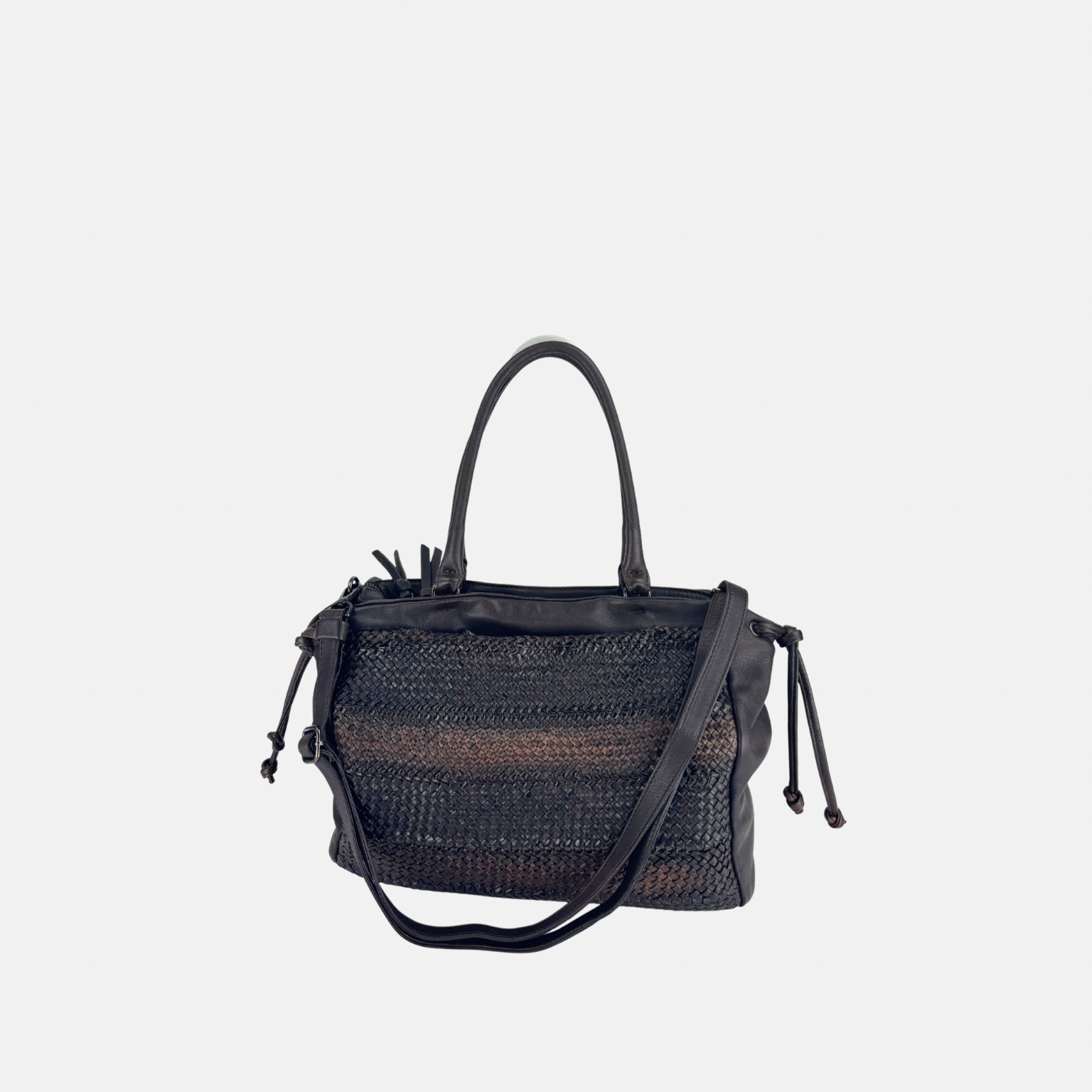 Reptile's House Soul Calf Leather Tote and Crossbody Bag - Big Bag NY