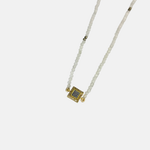 Shana Gulati Nava Diamond and Moonstone Beaded Necklace - Big Bag NY