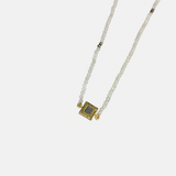 Shana Gulati Nava Diamond and Moonstone Beaded Necklace - Big Bag NY