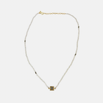 Shana Gulati Nava Diamond and Moonstone Beaded Necklace - Big Bag NY