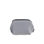 InZu Midi Cosmetic Pouch in Black and White Lines