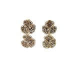 Silvia Gnecchi Camelia Double Flower Earrings - Big Bag NY