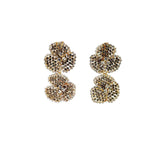 Silvia Gnecchi Camelia Double Flower Earrings - Big Bag NY