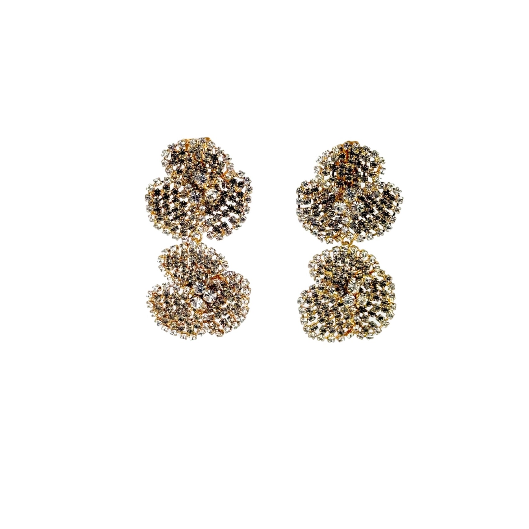 Silvia Gnecchi Camelia Double Flower Earrings - Big Bag NY