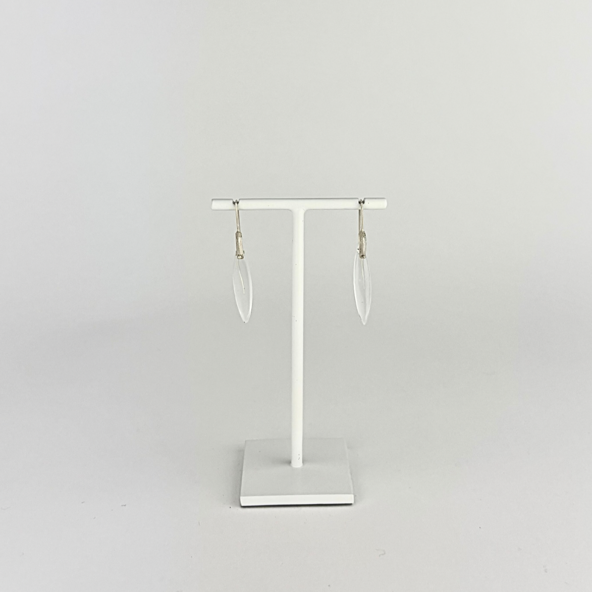 Heather Guidero Short Bridle Drop Earrings in Clear Quartz - Big Bag NY