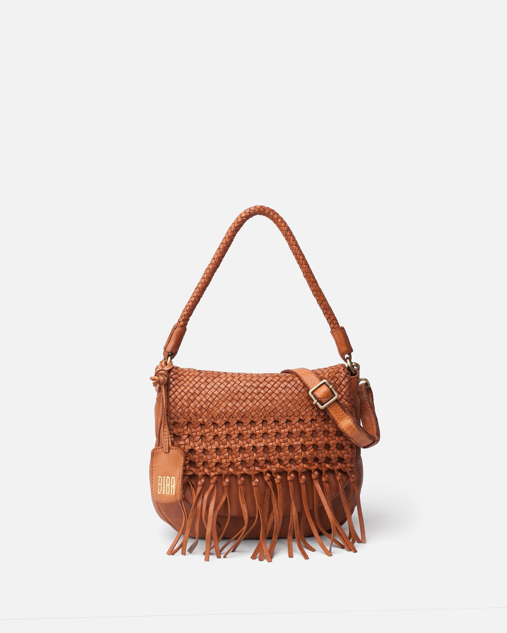 BIBA Varney Shoulder Bag in Tan - Big Bag NY