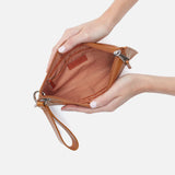 Hobo Vida Wristlet in Polished Leather Natural - Big Bag NY