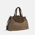 VISONA Medium City Handbag in Taupe - Big Bag NY