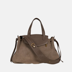 VISONA Medium City Handbag in Taupe - Big Bag NY
