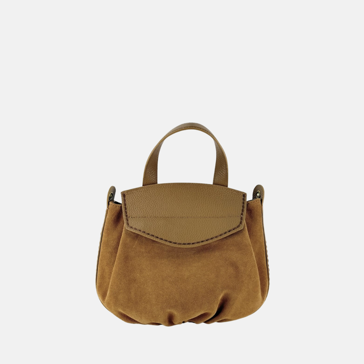 VISONA Small City Handbag in Caramel - Big Bag NY