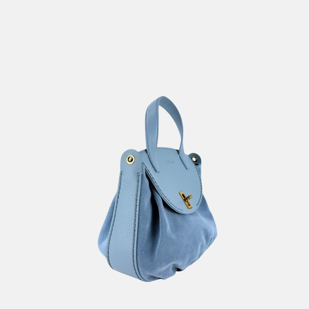 VISONA Small City Handbag in Sky Blue - Big Bag NY