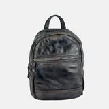 VLD Darling Scratch Leather Backpack in Black - Big Bag NY