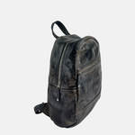 VLD Darling Scratch Leather Backpack in Black - Big Bag NY