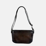 VLD FLAPPING HARD Small Turnlock Bag in Dark Brown - Big Bag NY 