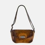 VLD FLAPPING HARD Small Turnlock Bag in Sugar Beige Tan Caramel - Big Bag NY