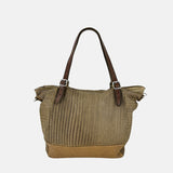 VLD PROMENADE Tote and Crossbody Bag in Biscuit Gold - Big Bag NY