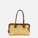 VLD SILHOUETTE Baguette style Raffia Tote - Big Bag NY