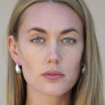Tat2 Vintage Silver Gia Teardrop Earrings - Big Bag NY