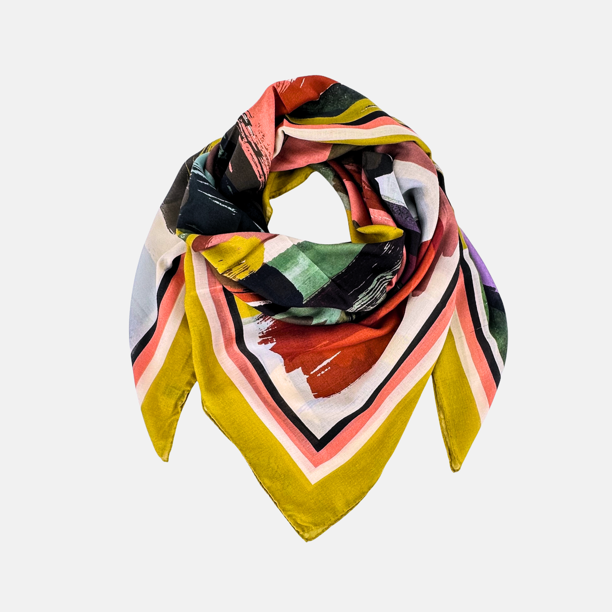 Vert Lago Riflessi Cashmere Scarf - Big Bag NY