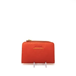 Visona Card Wallet with Wide Zip Pocket PV-7701-PAPAYA - Big Bag NY