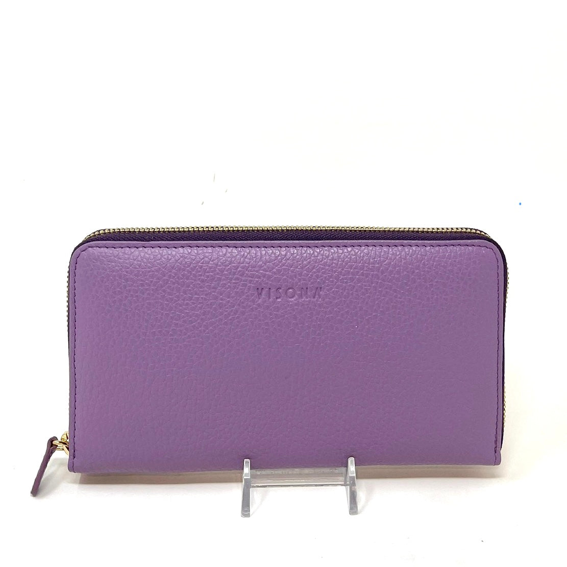 Visona Long Zip Around Wallet in Violetta - Big Bag NY