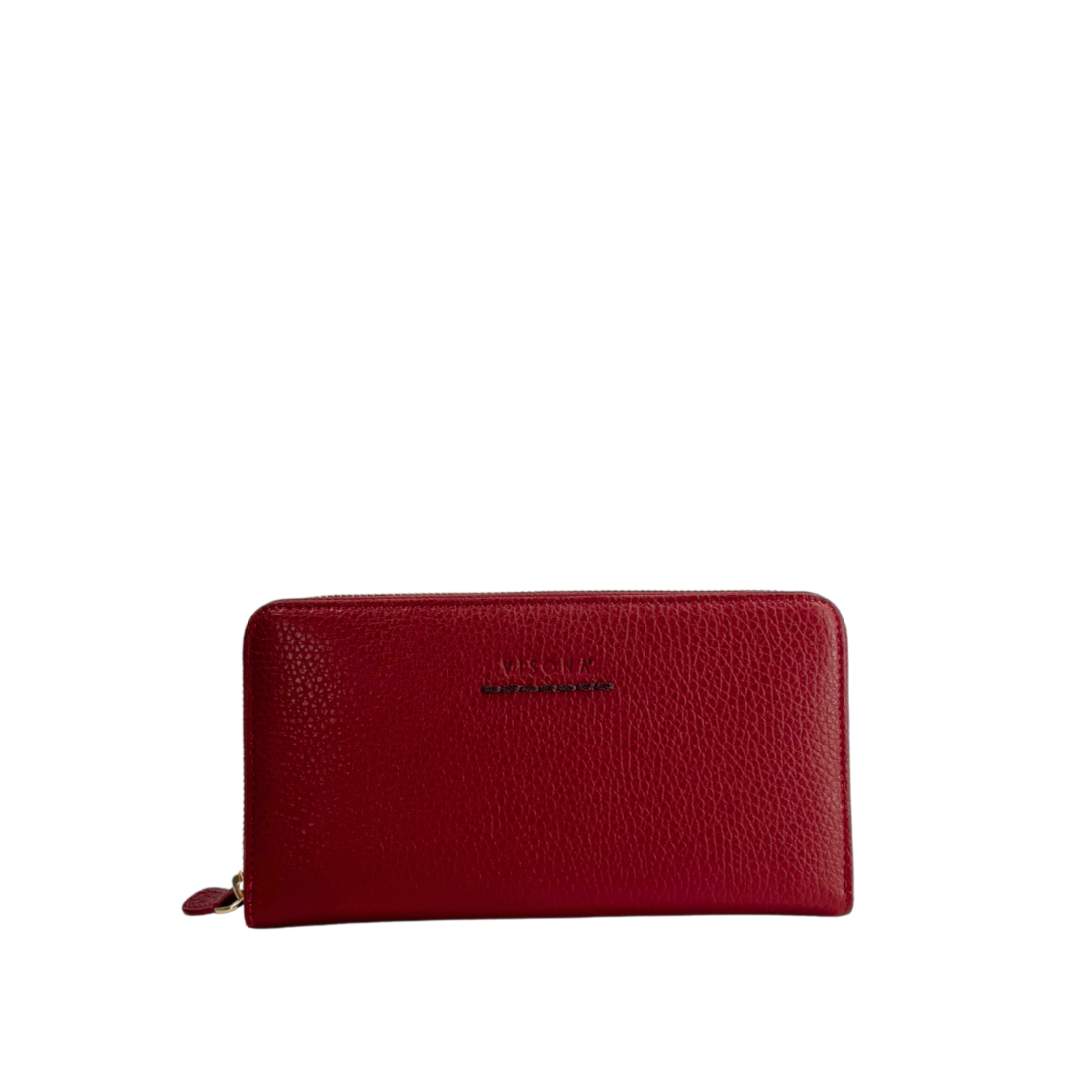 Visona Long Zip Around Wallet in Wine - Big Bag NY