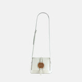 Visona Positano Tortoiseshell Small Crossbody Bag in Cream - Big Bag NY