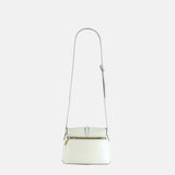 Visona Positano Tortoiseshell Small Crossbody Bag in Cream - Big Bag NY