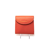 Visona Small Trifold Wallet with Moon Flap PV-6470- Papaya - Big Bag NY