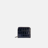 Visona Square Zip Around Wallet in Embossed Alligator Leather - Big Bag NY